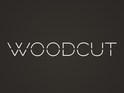 Woodcut Logo #2 identity lettering logo