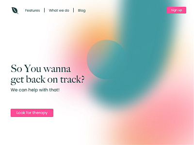 Back on track design ui web