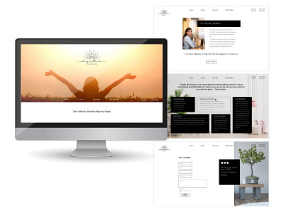 Personal therapy website design minimal mockup design ui web webdesign