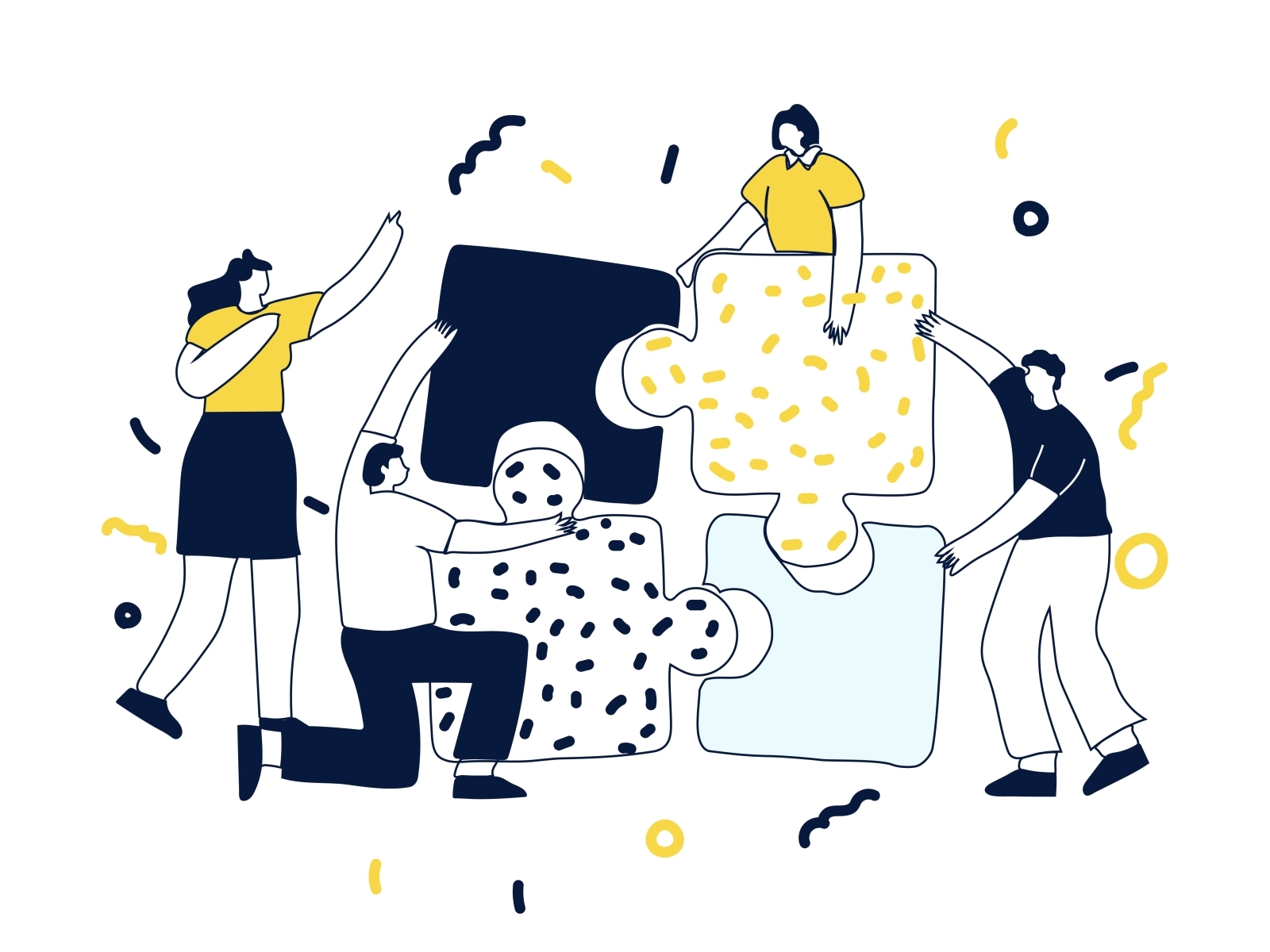 Team Members Illustration by Santhiya Ragini on Dribbble