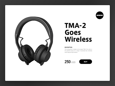 Minimal TMA-2 design headphone less minimal