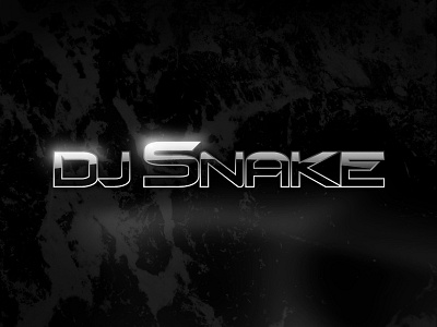 Dj Snake typography dj event identity lettering snake typography