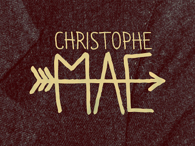 Christophe Maé logo brush design graphic identity lettering logo logotype typography used