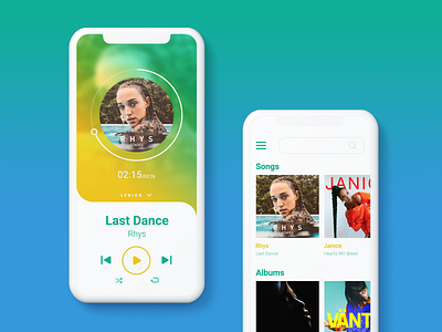 #DailyUI #009 - Music Player dailyui dailyuichallenge mobile ui musicplayer ui