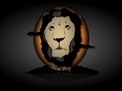 Lion Moulog branding illustration logo vector