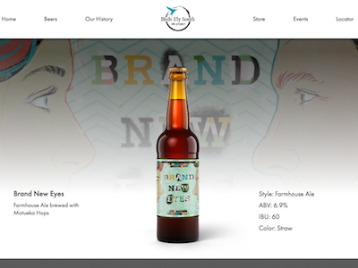 Brewery Website beer brewery design web design