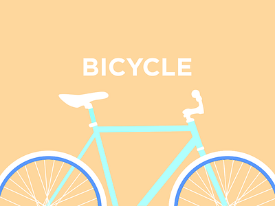 Bike bicycle bike flat vector