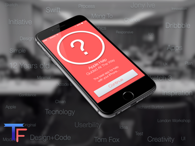 Apple Help debut design ios app iphone 6 tutorials