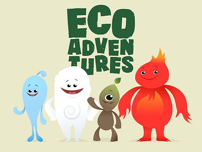 eco characters air character character design characters earth fire sketches water