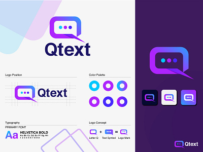 Modern logo design || Qtext logo design
