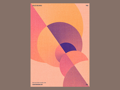P004 art canvas circle colour gradient illustration poster practice print