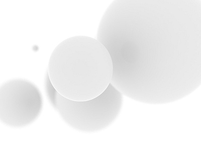 Spheres 3d balls focus modo render test white