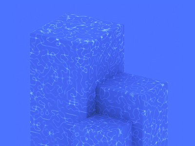 Perlin Noise 3d blue model modo noise perlin render