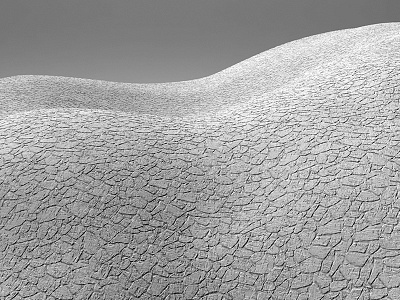 Everyday Practice No. 108 3d bw desert field practice render surface