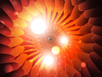 Everyday Practice No. 179 3d flower light magic practice render