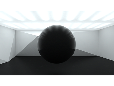 Fig. 31 Room: Still shot 3d abstract model modo practice render sphere