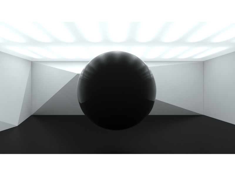 Fig. 31 Room: Still shot 3d abstract model modo practice render sphere