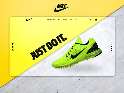 Nike Landing Page Redesign adobe xd branding design flat graphic design landing page minimal nike ui webpage design