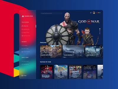 PlayStation Store User Interface Design Concept adobe xd app design apple store card design clean game ui games playstation app redesign ui uiux user interface vector windows store