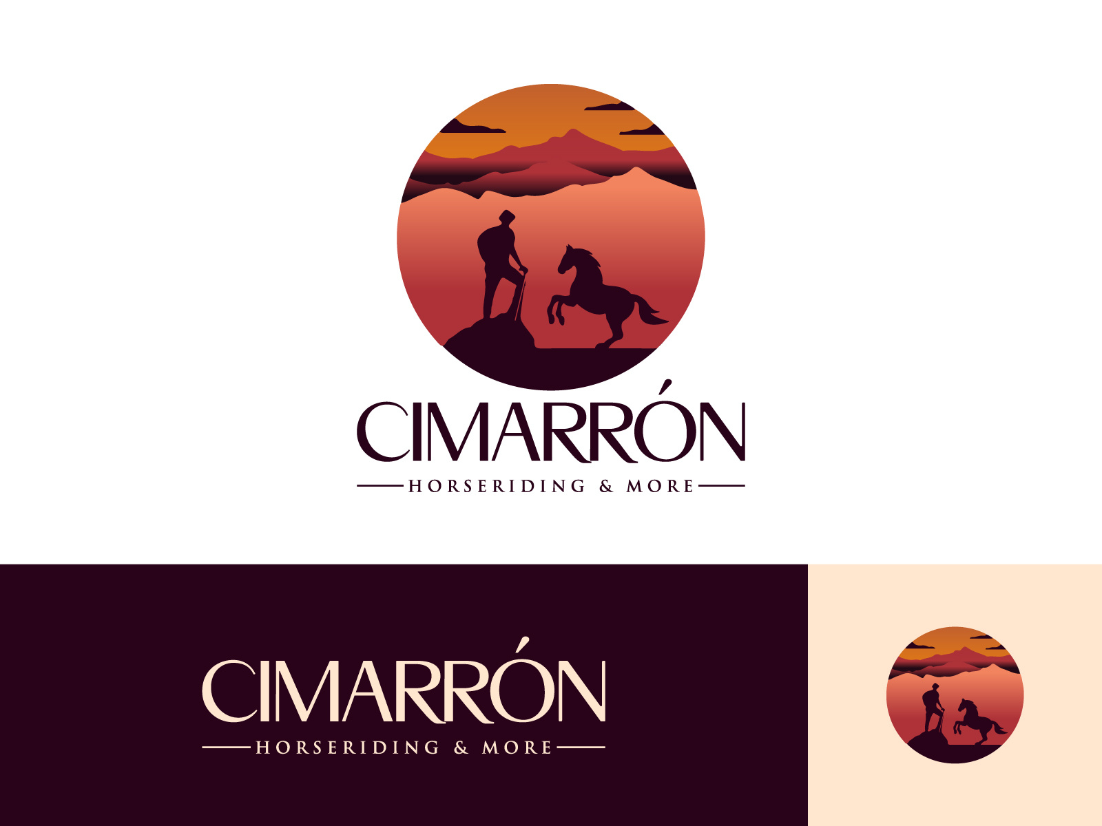 Cimarron Horse Riding Business Logo by Mehedi Islam Brand Designer on