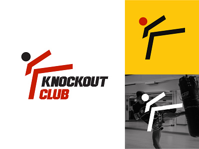 Knockout Club Logo | Minimal logo | Sports logo | Fitness Logo branding creative fitness logo health hire kickboxing logo minimal modern sale sports unique