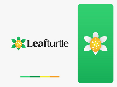 Leafturtle Flower Shop Logo | Animal, Logo, Shop, Floral animal aqua branding creative design floral flower logo gradient logo illustration logo logo design minimal modern logo natural sea shop sunflower tshirt turtle logo vector