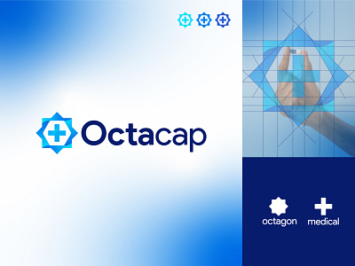 Octacap Medicine Logo | Medical, Logo, Healthcare brand identity branding clean clinic creative design gradient logo health logo healthcare hospital logo logo mark medical medical logo medicine minimal modern logo pharma pharmacy visual identity