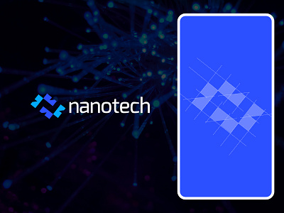 Nanotech Letter N Logo | Tech, Logo, Branding