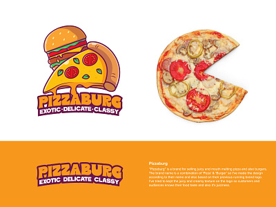 Pizzaburg Logo Redesign -  Pizza Restaurant Logo Concept🍕