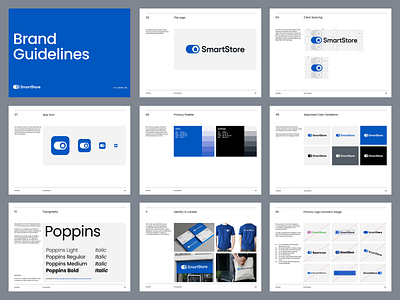 Smart Store Brand Guidelines brand branding clean design graphic design guidelines icon logo minimal simple smart store symbol