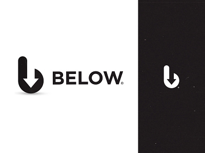 B arrow | logo arrow b b letter below clean design icon logo symbol symbol icon