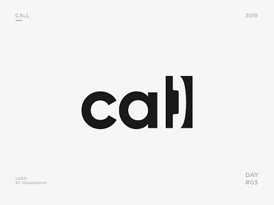 Call call challenge clean day 03 design illustration logo minimal phone simple symbol vector
