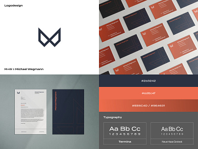 Michael Wegmann – Self Branding brand branding coporate identity design identity logodesign minimal symbol typography vector