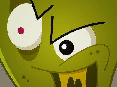 Captain Cavity cartoon character design green illustration vector villian