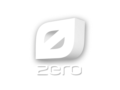 Zero branding icon identity logo vector white zero