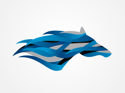 Dynasty Horse Feed branding logo identity icon illustration horse feed blue speed performance
