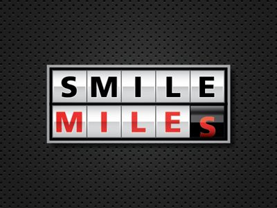 Smile Miles branding fuel gas icon identity illustration logo savings
