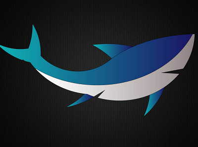 shark design illustration logo