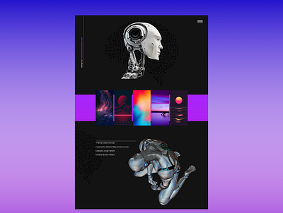 Machine Man Layout layout reactjs web web design