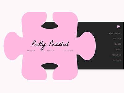 Pretty Puzzled brand chic clothes girly jigsaw pink pretty puzzle puzzles shop spring