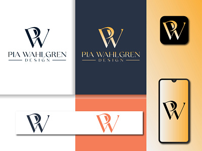PW Logo for a Fashion Brand branding colorful design flat graphic design icon lette lettermark logo logoconcept logodesign logodesigneer pw typography vector