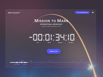 SpaceX Countdown Concept