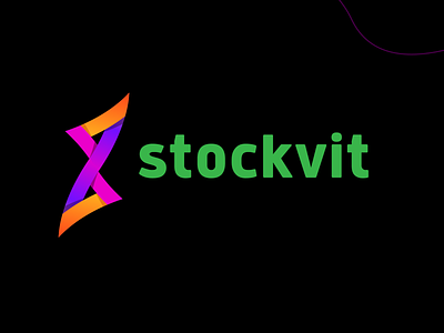 Stockvit Logo design branding design icon illustration illustrator logo typography ui ux vector