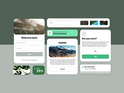 Dashboard UI Elements app branding cards dashboard design ui ux