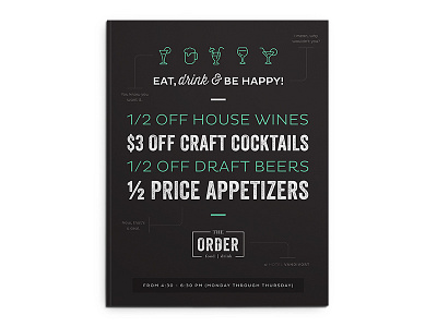 The Order | Happy Hour Ad happy hour hook creative hotel vandivort the order