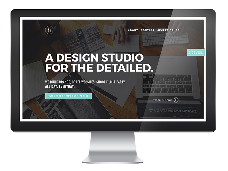Hook Creative Dribbble 7 18 17 website squarespace html creative hook design css