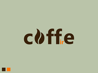 COFFE FIRE art branding coffee design fire graphic design minimal typography