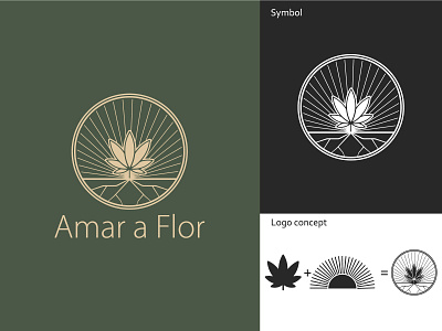 amar a flor art branding illustrator