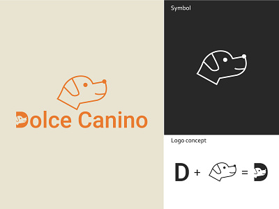 Dolce Canino art branding design dog graphic design illustrator pet typography