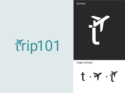 Trip101 art branding design discover flat graphic design illustrator logo minimal travel traveling typography